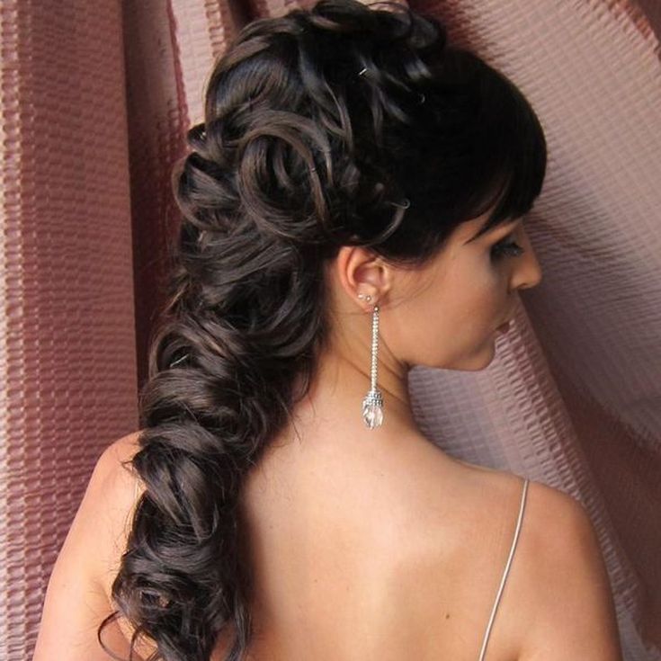 (+210 photos) Coiffures de mariage avec frange