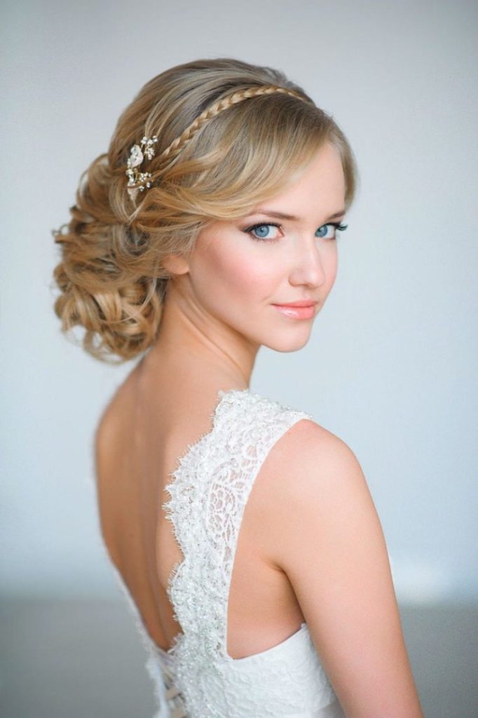 (+210 photos) Coiffures de mariage avec frange