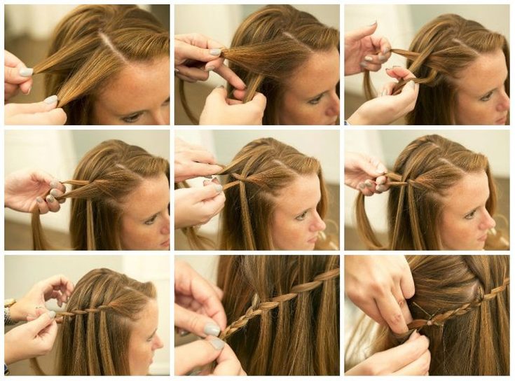(+165 photos) Bandeau en queue de cochon avec cheveux dénoués (instructions photo étape par étape)