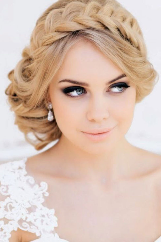 (+210 photos) Coiffures de mariage avec frange