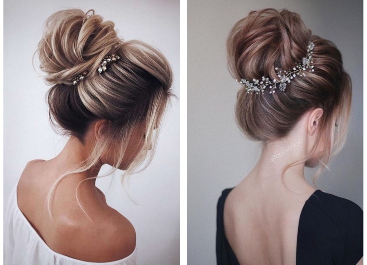(+210 photos) Coiffures de mariage avec frange