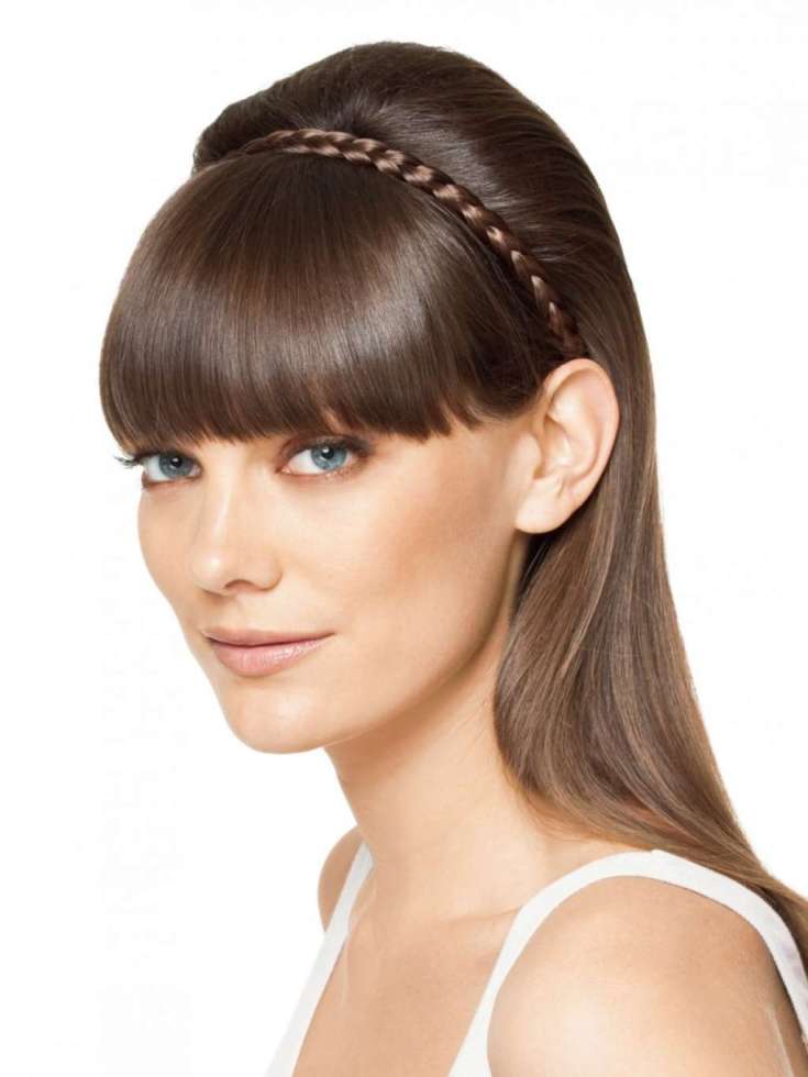 (+165 photos) Bandeau en queue de cochon avec cheveux dénoués (instructions photo étape par étape)