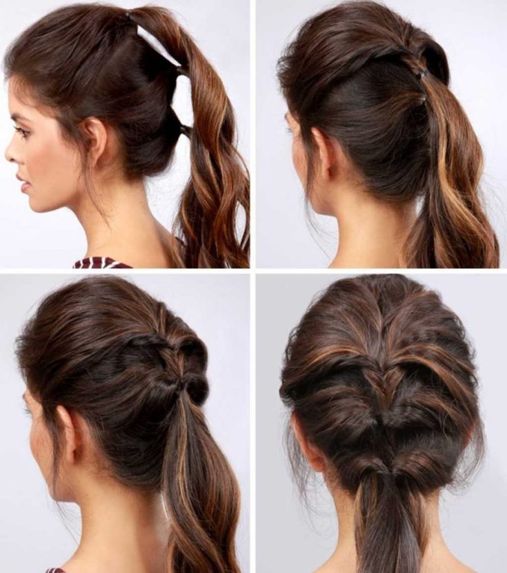 Coiffures topiques simples pour les cheveux paresseux moyens à longs