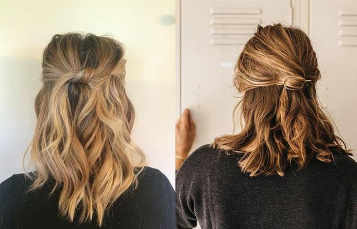 Coiffures topiques simples pour les cheveux paresseux moyens à longs