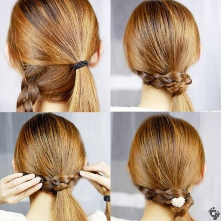 Coiffures faciles pour vous-même en 5 minutes pour les cheveux mi-longs à l'école