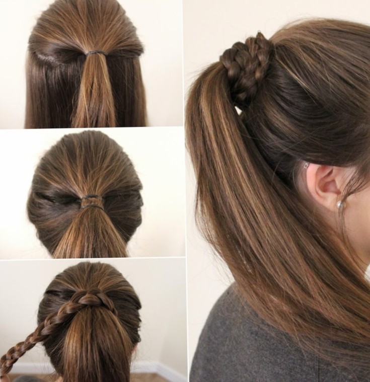 Coiffures faciles pour vous-même en 5 minutes pour les cheveux mi-longs à l'école