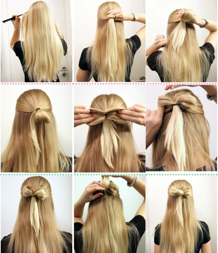 Coiffures faciles pour vous-même en 5 minutes pour les cheveux mi-longs à l'école