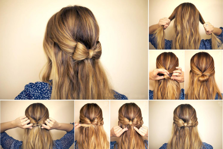 Coiffures faciles pour vous-même en 5 minutes pour les cheveux mi-longs à l'école
