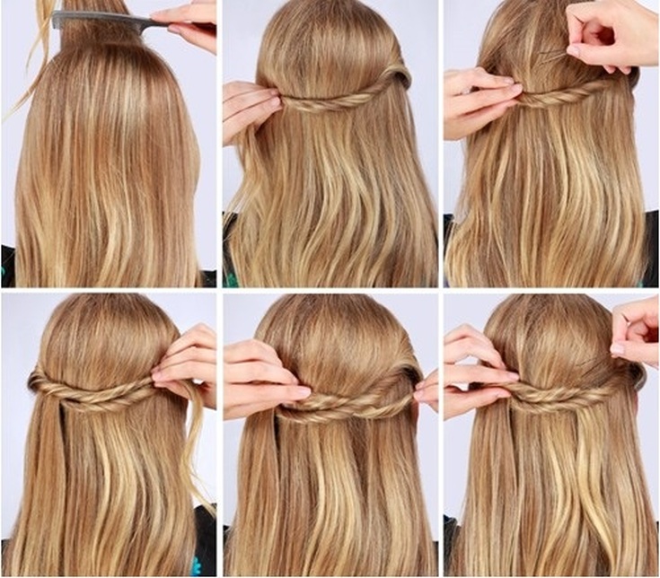 Coiffures faciles pour vous-même en 5 minutes pour les cheveux mi-longs à l'école
