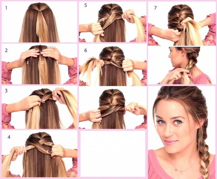 Coiffures faciles pour vous-même en 5 minutes pour les cheveux mi-longs à l'école