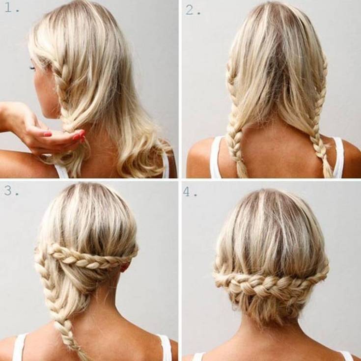 Coiffures faciles pour vous-même en 5 minutes pour les cheveux mi-longs à l'école