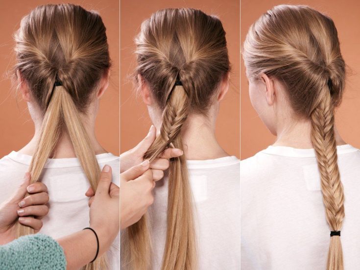 Coiffures faciles pour vous-même en 5 minutes pour les cheveux mi-longs à l'école