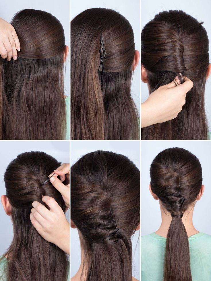 Coiffures faciles pour vous-même en 5 minutes pour les cheveux mi-longs à l'école