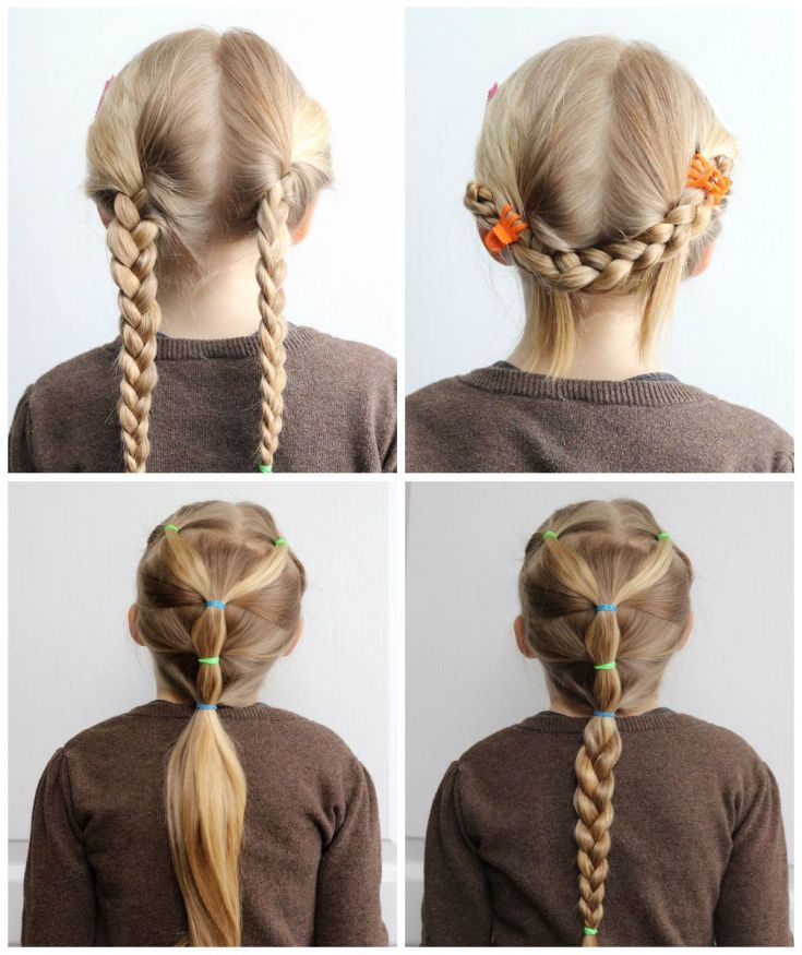 Coiffures faciles pour vous-même en 5 minutes pour les cheveux mi-longs à l'école