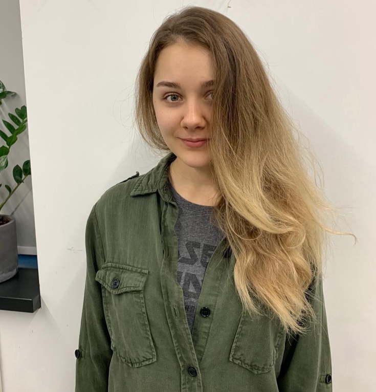 Photo couleur de cheveux blond doré