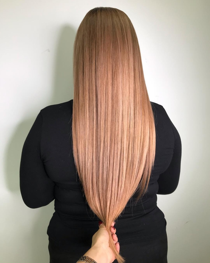 Photo couleur de cheveux blond doré