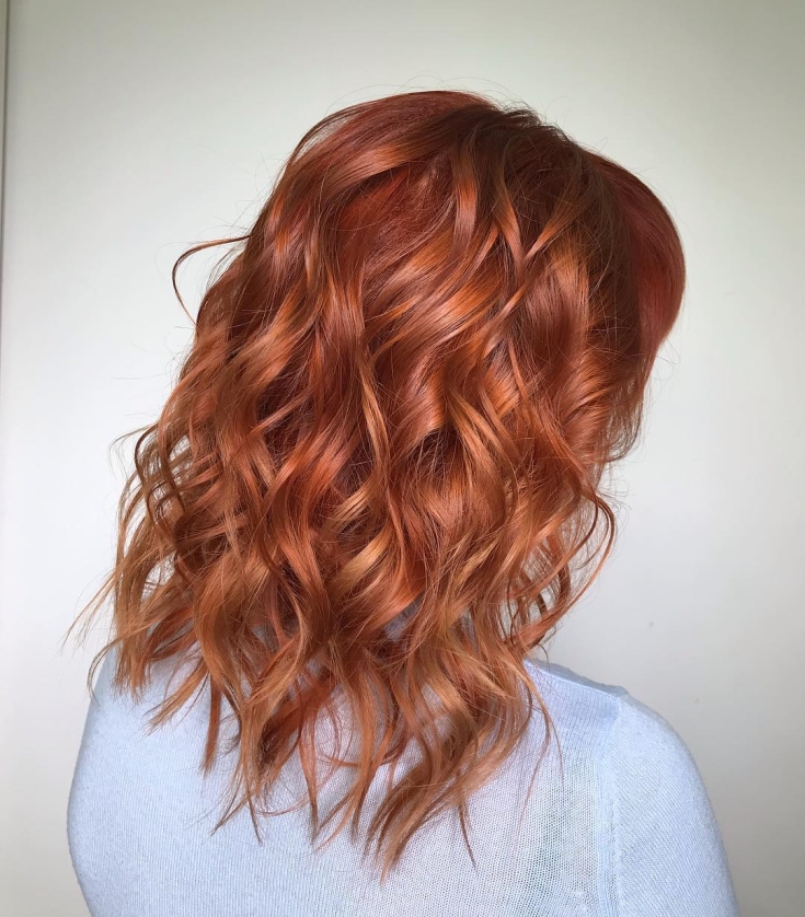 Couleur de cheveux blond cuivré