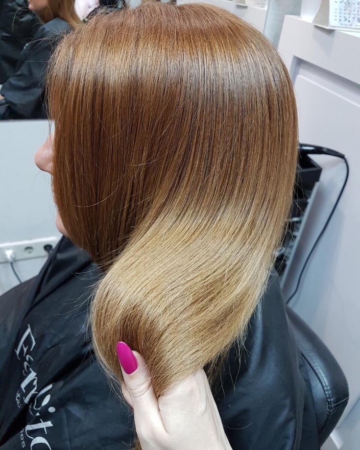 Couleur de cheveux blond cuivré