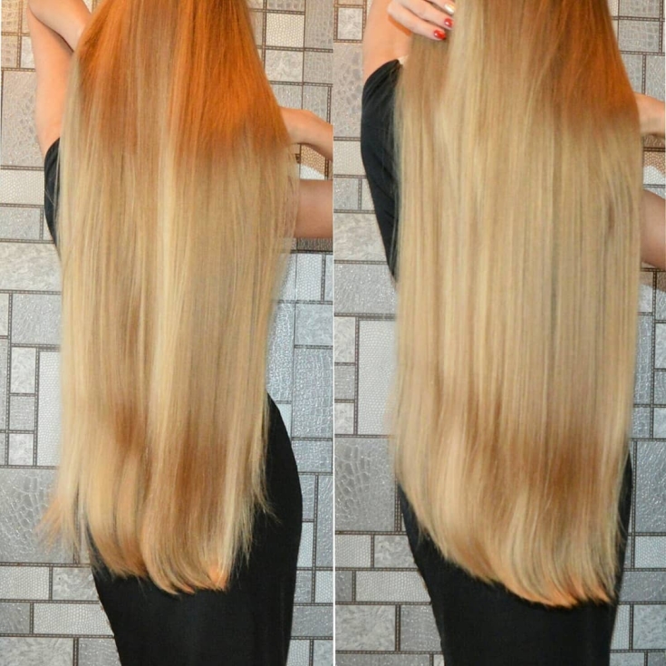 Photo couleur de cheveux blond doré
