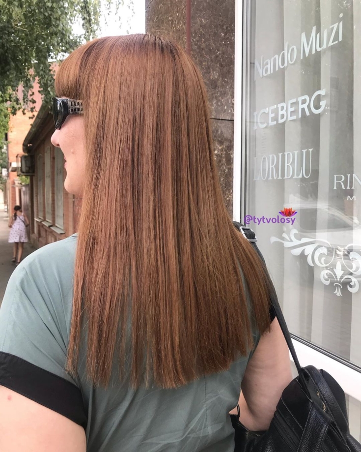 Couleur de cheveux blond cuivré