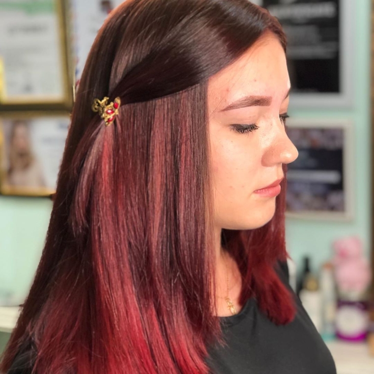 Couleur de cheveux blond rose