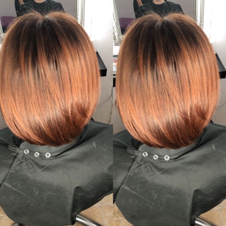 Couleur de cheveux blond cuivré