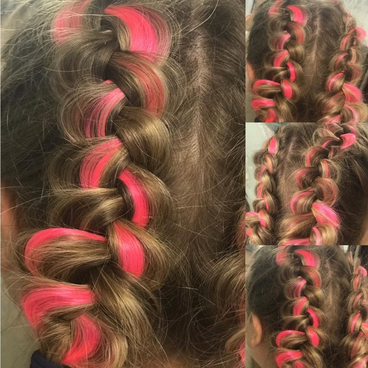 Couleur de cheveux blond rose