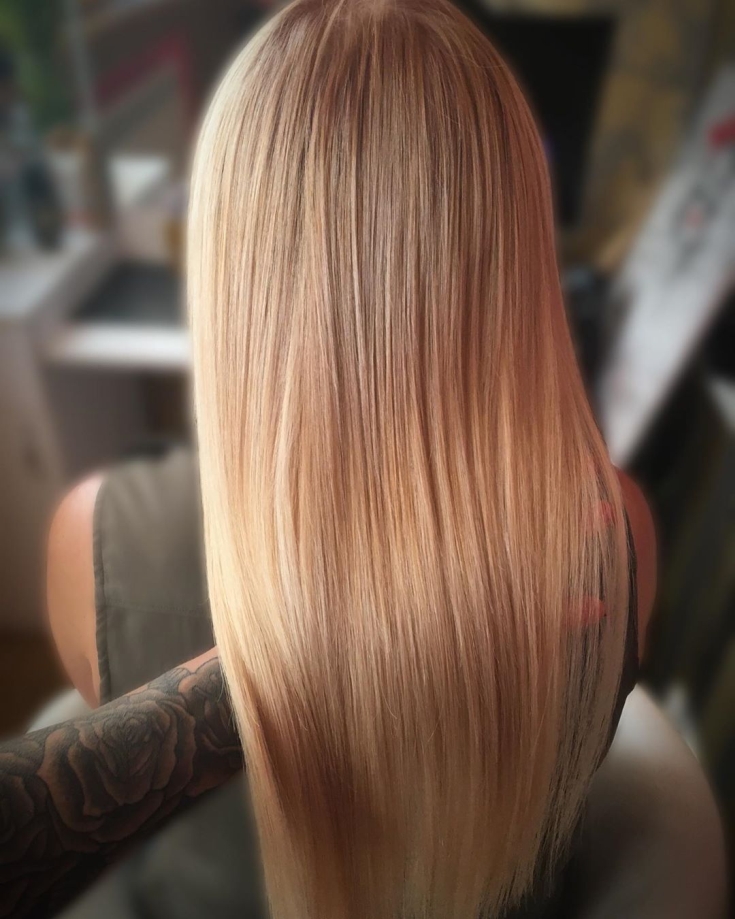 Photo couleur de cheveux blond doré