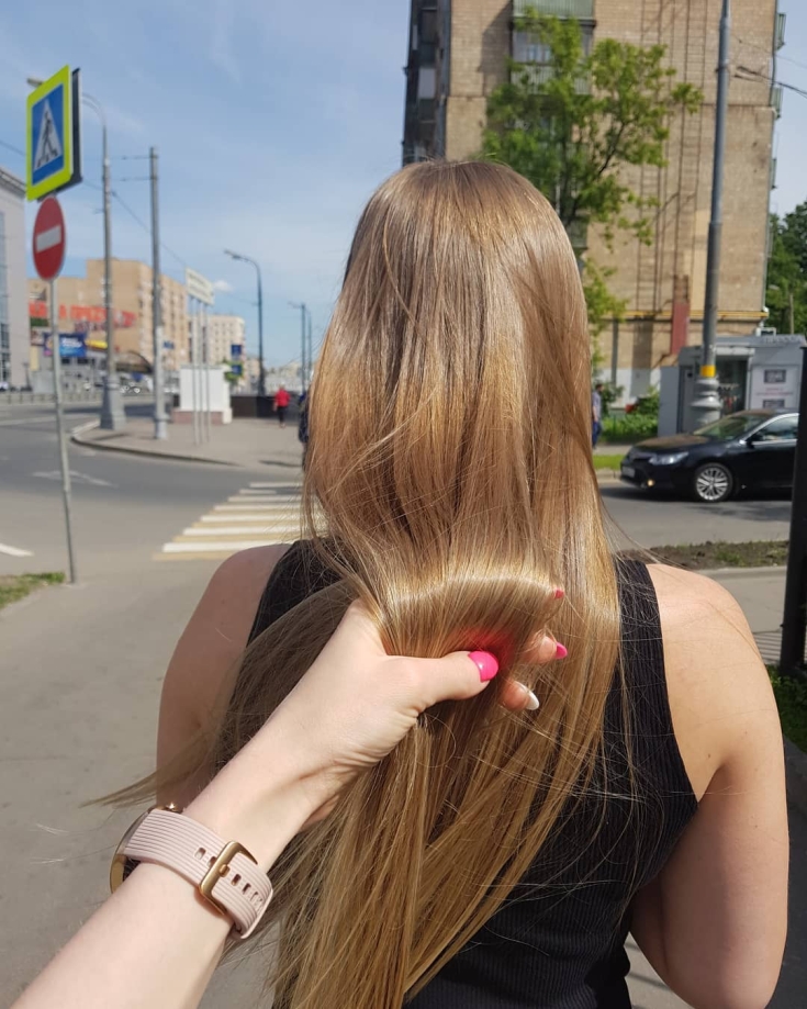 Photo couleur de cheveux blond doré