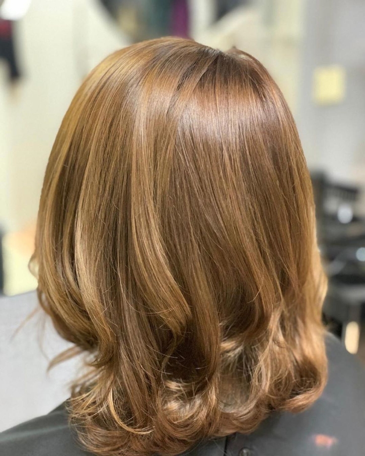 Photo couleur de cheveux blond doré
