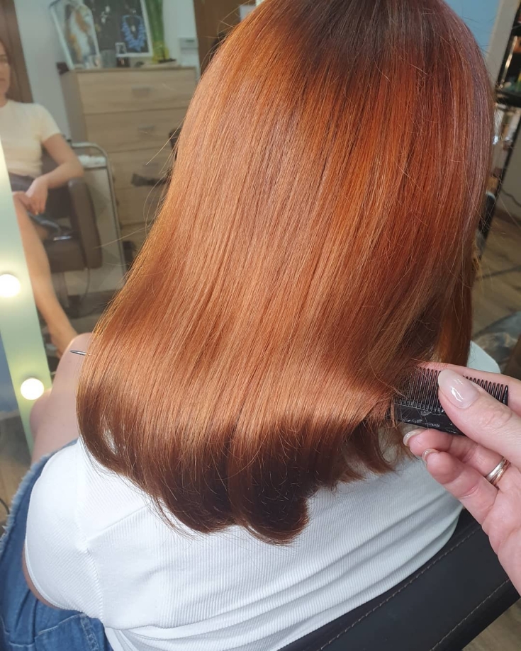 Couleur de cheveux blond cuivré