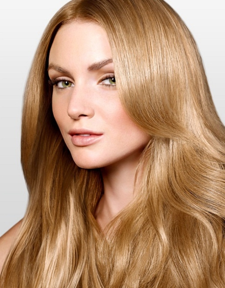 Photo couleur de cheveux blond doré