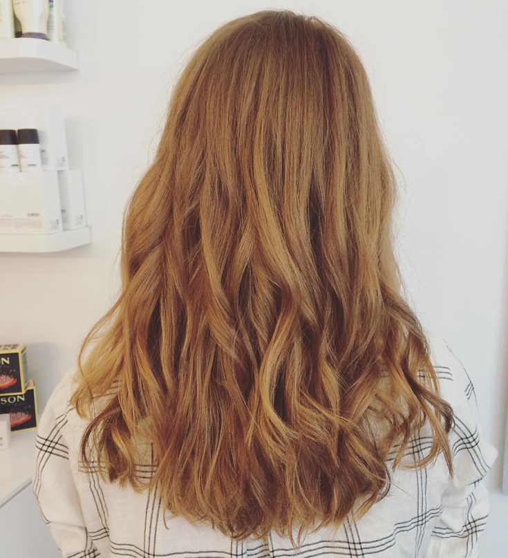 Couleur de cheveux blond cuivré