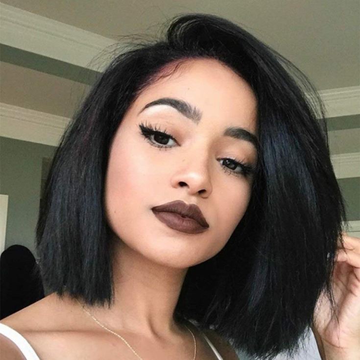 Couleur de cheveux noir bob