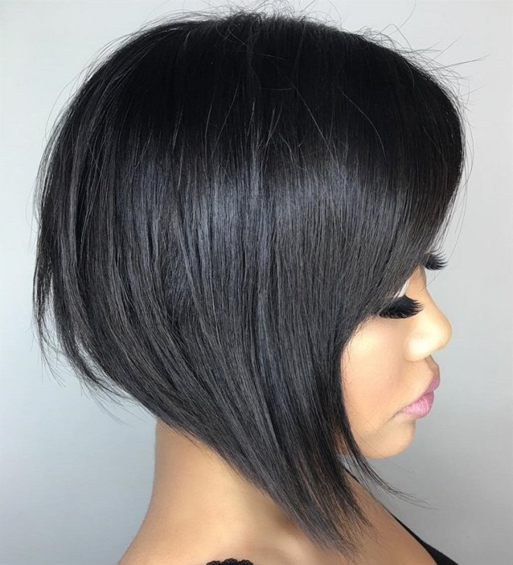 (+180 photos) Coloration cheveux noirs pour cheveux courts