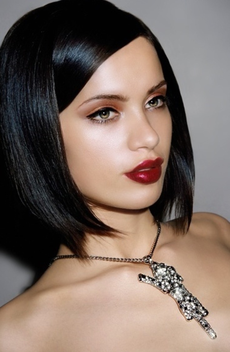 Couleur de cheveux noir bob