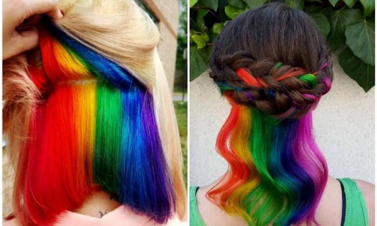 (+135 photo) Teindre les cheveux de l'enfant en rose