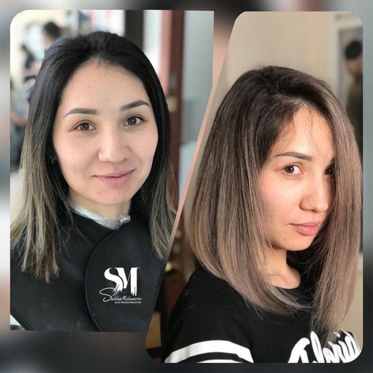 Couleur de cheveux noir cendré