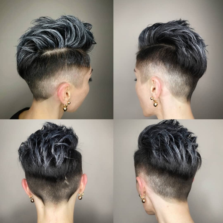 Couleur de cheveux noir cendré