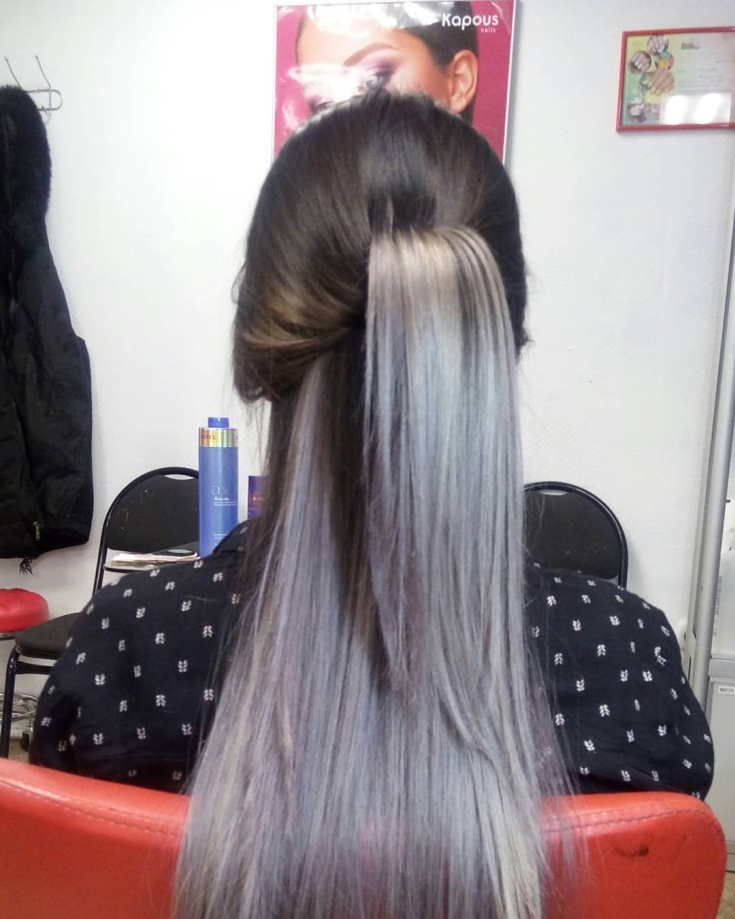 Couleur de cheveux noir cendré
