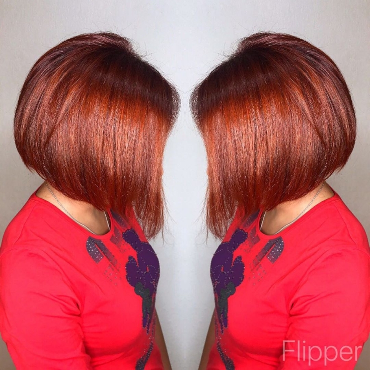 Couleur de cheveux rouge cuivré