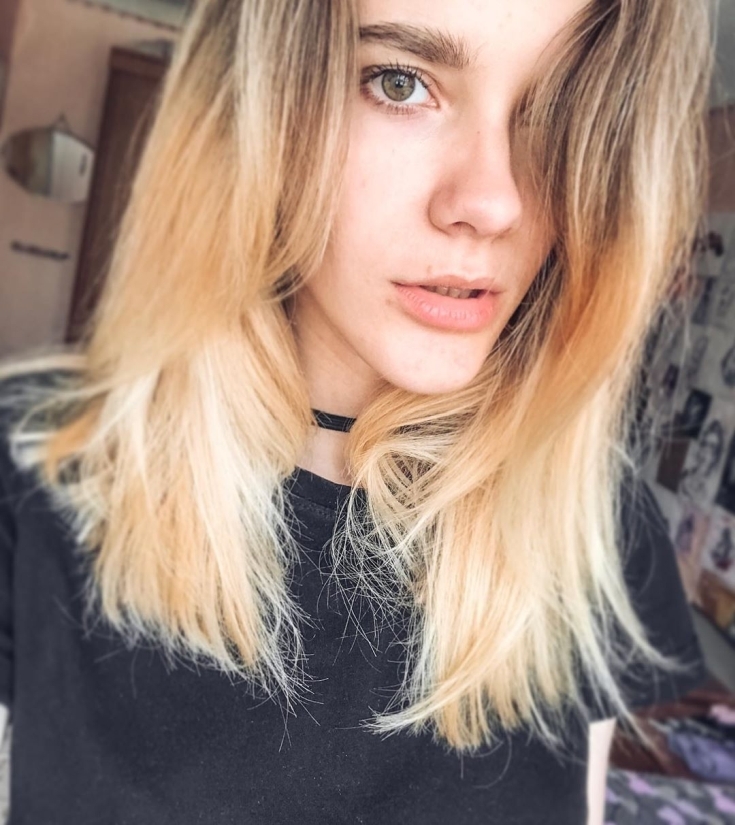 Couleur de cheveux claire pour les yeux verts