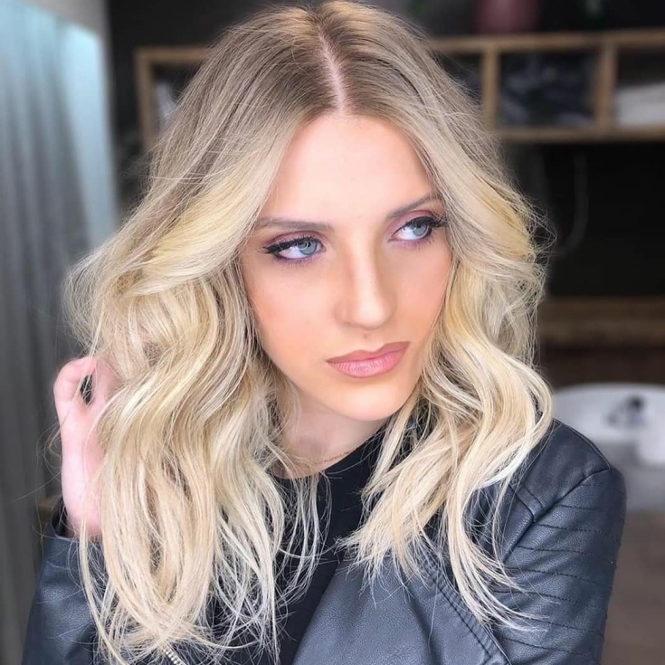 Couleur de cheveux claire pour les yeux bleus