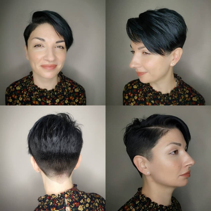 Couleur de cheveux noir cendré