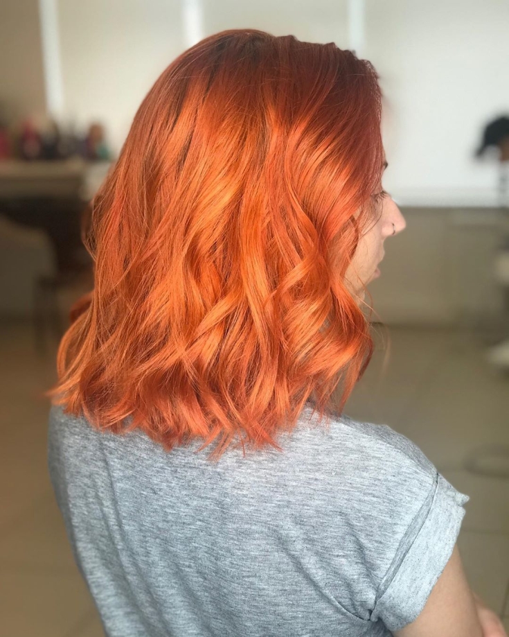 Couleur de cheveux rouge cuivré