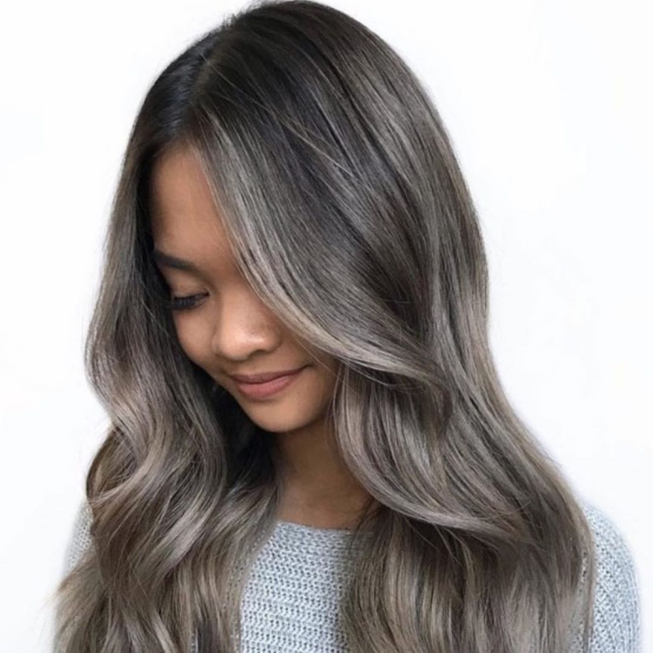 Couleur de cheveux noir cendré