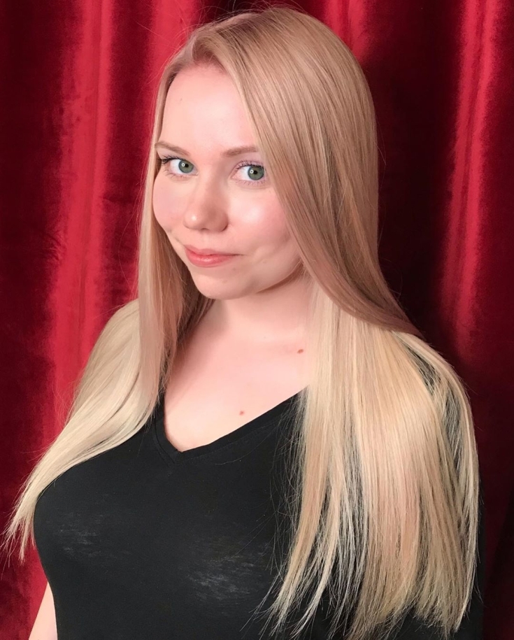 Couleur de cheveux claire pour les yeux verts