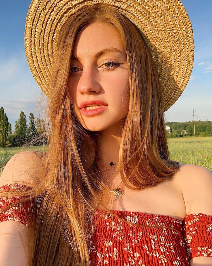 Couleur des cheveux châtain caramel