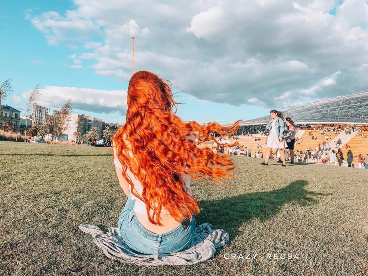 Couleur de cheveux rouge cuivré