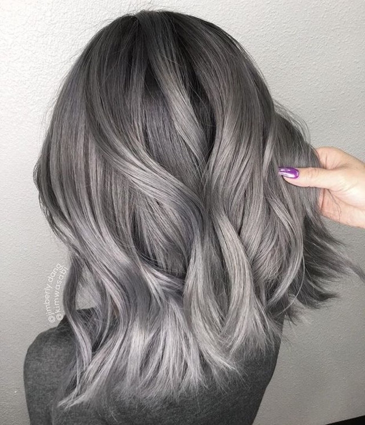 Couleur de cheveux noir cendré